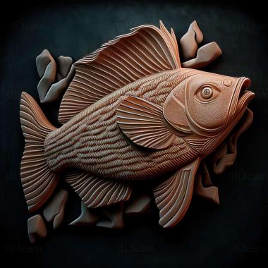 3D model Characin fish (STL)